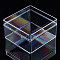 Polystyrene Plastic Bead Containers, Square , Clear, 10.5x10.5x6cm