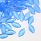 Cat Eye Cabochons, Horse Eye, Light Sky Blue, 10x5x1.5~2mm