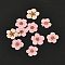 Narcissus Embossing Dried Flowers, for Cellphone, Photo Frame, Scrapbooking DIY Handmade Craft, Pearl Pink, 7mm, 20pcs/box
