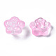 透明ガラスビーズ  花  ミックスカラー  10x10x7mm  穴：1.2mm&nbsp;GGLA-S054-011-5