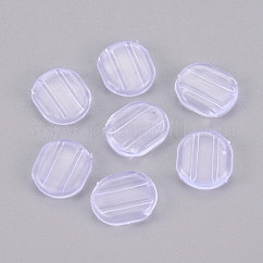 快適なシリコンイヤリングパッド  クリップイヤリングクッション  クリップオンイヤリング用  透明  10x9x2mm  穴：8.5x1mm