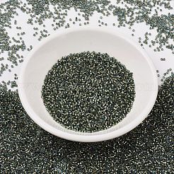MIYUKIデリカビーズ  シリンダー  日本製シードビーズ  11/0  （db2523) 24ktゴールドライニングltブルー  1.3x1.6mm  穴：0.8mm  約10000個/袋  50 G /袋&nbsp;SEED-X0054-DB2523