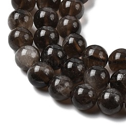 天然石スモーキークォーツビーズ連売り  ラウンド  グレードAB  10~10.5mm  穴：1mm  約38~40個/連  14.92~15.16''（37.9~38.5センチメートル）&nbsp;X-G-B167-A09-10mm