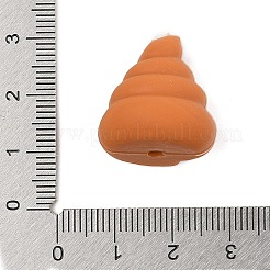 シリコンビーズ  DIYネックレスとブレスレットの作り方  うんこ  チョコレート  21x20x19.5mm  穴：3mm&nbsp;SIL-M007-04A