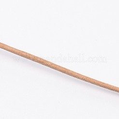 牛革コード  革のアクセサリーコード  ジュエリーDIY製版材料  チョコレート  1.4~1.6mm&nbsp;WL-WH0004-01A-02