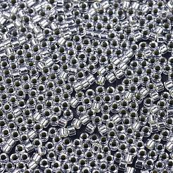 MIYUKIデリカビーズ小  シリンダー  日本製シードビーズ  15/0  （dbs0041)シルバーライニングクリスタル  1.1x1.3mm  穴：0.7mm  約175000個/袋  50 G /袋&nbsp;SEED-X0054-DBS0041