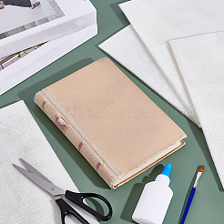 製本用の綿布  フローラルホワイト  1150x500x0.4mm  2個/セット&nbsp;AJEW-WH0816-117