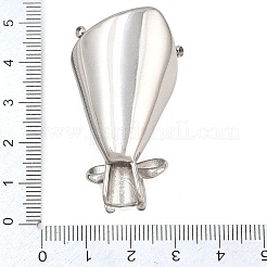 304ステンレススチールコネクタチャーム  ブーケリンク  ステンレス鋼色  48x26x14mm  穴：2mm&nbsp;SA-CBA3073-01P
