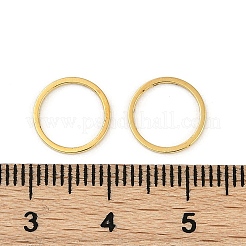 リングを結ぶラックメッキ真鍮  カドミウムフリー＆鉛フリー  長持ちメッキ  リング  ゴールドカラー  10x1mm  内径：8.5mm&nbsp;KK-P286-01B-G