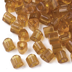 透明ガラスビーズ  三角形  三角穴  ペルー  6x7mm  穴：2.5x2.5mm  約1100個/袋&nbsp;SEED-S039-01B-03