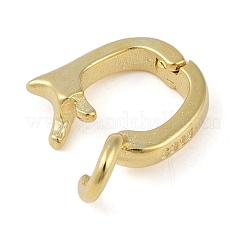 925スターリングシルバーペンダントベイル  ゴールドカラー  13x7.5x2mm  穴：3mm&nbsp;LS-STER-NH0001-067B-G