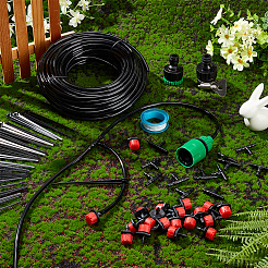 屋内および屋外の植物用のPVC自動水ドリッパー灌漑装置  ミックスカラー  6mm  20 M&nbsp;AJEW-WH0348-132B
