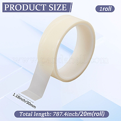20m透明PPプラスチックマスキングテープ  オフィス文具テープ  透明  30mm&nbsp;AJEW-WH20054-368A