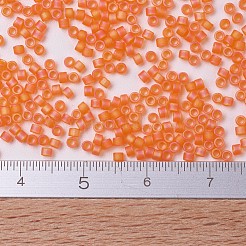 MIYUKIデリカビーズ  シリンダー  日本製シードビーズ  11/0  （db0855)マット透明オレンジab  1.3x1.6mm  穴：0.8mm  約20000個/袋  100 G /袋&nbsp;SEED-J020-DB0855