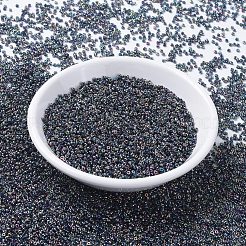 MIYUKIラウンドロカイユビーズ  日本製シードビーズ  11/0  （rr4572)マジックブルー  11/0  2x1.3mm  穴：0.8mm  約1100PCS /ボトル  10 G /ボトル&nbsp;SEED-JP0008-RR4572