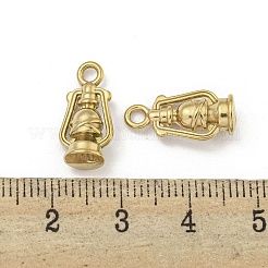 イオンプレーティング（IP）304ステンレスペンダント  オイルランプチャーム  18KGP本金メッキ  16.5x8x6mm  穴：2mm&nbsp;STAS-I307-562G