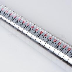 アルミ合金リングサイズスティック  DIYのジュエリーリングを作るためのリングマンドレル  プラチナ  250x12~24mm&nbsp;TOOL-R106-06