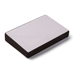 スロット付きPUレザーと木製ディスプレイスタンド  ダイヤモンドディスプレイスタンド  長方形  淡いチソウ  12x18x3.2cm  内径：16.6x10.6のCM&nbsp;ODIS-H003-01B