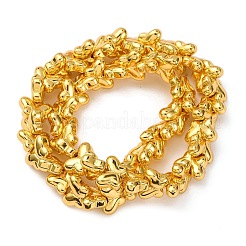 電気メッキガラスビーズセット  蝶  黄金メッキ  10x14.5x5.5mm  穴：1mm  約54個/連  14.96''（38センチメートル）&nbsp;EGLA-H109-06F