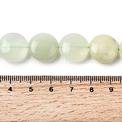 天然なフラットラウンドxiuyanのヒスイのビーズ連売り  20x7~7.5mm  穴：1mm  約20個/連  15.55''（39.5センチメートル）&nbsp;G-L245-03A