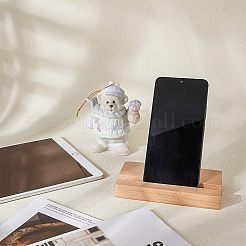 ブナ材の携帯電話ホルダー  長方形  バリーウッド  14.1x8x2cm&nbsp;AJEW-WH0258-494
