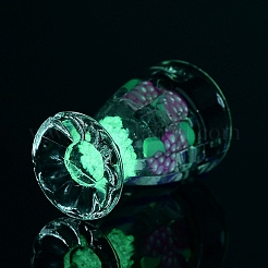 ルミナス透明レジンペンダント  フルーツドリンクのチャーム  ブドウ  30.5x16mm  穴：1.8mm&nbsp;CRES-F026-01A