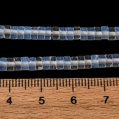 オパールビーズ連売り  ディスク  ヒシビーズ  4x2~2.5mm  穴：1mm  約170個/連  15.35''（39センチメートル）&nbsp;G-H230-88