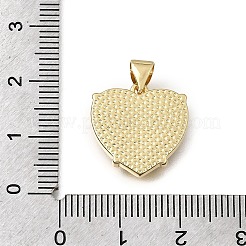 真鍮アクリルパーツ  バージンメアリー模様の心臓  16KGP本金メッキ  濃い緑  16.5x16.5x3mm  穴：4x3mm&nbsp;KK-G602-04A-02