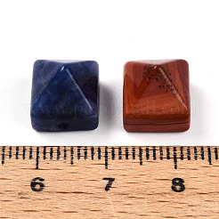 天然および合成混合石ビーズ  ピラミッド  9~10.5x10~10.5x10~10.5mm  穴：1.2~1.4mm&nbsp;G-N345-02A-M