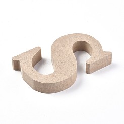 未完成の木材のスライス  レーザーカットウッドシェイプ  diyの絵画飾りクリスマスの家の装飾のペンダント  文字.s  100x66x15mm&nbsp;DIY-WH0162-62S