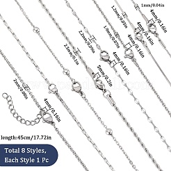 12個調節可能な304ステンレススチールワイヤーカフバングル作り  取り外し不可能なボール付き  ステンレス鋼色  内径：2-3/4インチ（7.1cm）&nbsp;MAK-SC0001-19