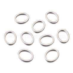 304ステンレススチールリンクリング  オーバル  ステンレス鋼色  20x16x2mm&nbsp;STAS-TA0004-50
