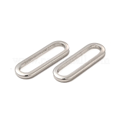 変色しない304ステンレススチールリンクリング  オーバル  ステンレス鋼色  18.5x6.5x1mm  内径：15.5x3mm&nbsp;LS-STAS-A070-P