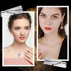 304ステンレススチール製サーペンタインチェーンネックレスセット（男女兼用）12個  ビーズネックレス作り用  ステンレス鋼色  15.75インチ（40cm）&nbsp;NJEW-SC0001-26