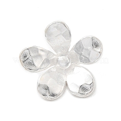スターリングシルバーの花チャーム925個  銀  14.5x15x5mm  穴：2.5mm&nbsp;STER-A048-03S
