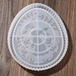イースター DIY キャンドル シリコン型  香りのよいキャンドル作りに  ウサギ模様の卵  ホワイト  223x185x17mm&nbsp;LS-DIY-A056-03B