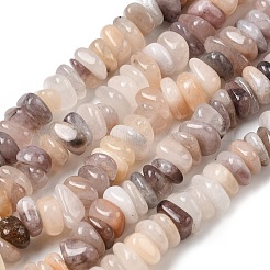 天然のバイオレットストロベリークォーツビーズの連  ナゲット  8~17.5x7~14x2~5mm  穴：0.8mm  15.55~15.94''（39.5~40.5センチメートル）&nbsp;G-A285-A06-01
