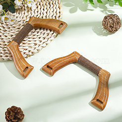 木製バッグハンドル2個  アーチ  シエナ  90x185mm  内径：65x115mm&nbsp;FIND-PH0059-76A