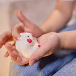 30個 3スタイル TPR フィジェットトイ クラフト  おもちゃの DIY アクセサリー用  ホワイト  46.5~53x48~58.5x38.5~46mm  10個/スタイル&nbsp;FIND-FH0016-84