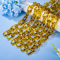 アクリルリンクバッグエクステンダーチェーン  合金の留め金付き  バッグ交換用アクセサリー  ゴールド  410mm&nbsp;AJEW-TAC00065