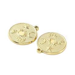 304ステンレススチールペンダントカボションセッティング  フラットラウンド  14KGP本金メッキ  トレイ：2.8mm  18.5x16.5x2mm  穴：1.2mm&nbsp;STAS-L269-013G