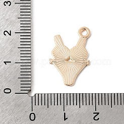 10本合金エナメルペンダント  水着/ビキニチャーム  ゴールドカラー  ミックスカラー  20x13.5x1.5mm  穴：1.8mm&nbsp;ENAM-F157-02
