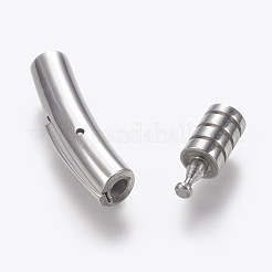 変色しにくい304ステンレススチール製バヨネット留め具  ステンレス鋼色  29x5mm  穴：3mm&nbsp;STAS-A035H-3P