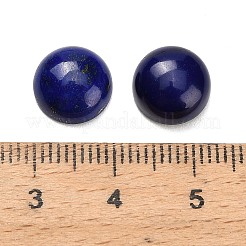 天然のラピスラズリのカボションを染めた  半円/ドーム  グレードAA  10x4.5mm&nbsp;G-K403-01-10mm