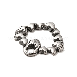 変色しない304ステンレススチールペンダント  ハート  ステンレス鋼色  20x21x2.5mm  穴：2.7mm&nbsp;STAS-I694-25P