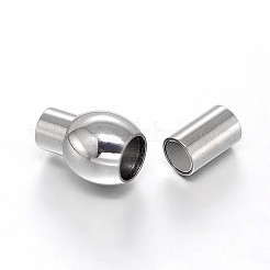 変色しにくい304ステンレススチール製のマグネット留め具と接着端  コラム  ステンレス鋼色  15.5x8mm  穴：3mm&nbsp;STAS-D059-33A