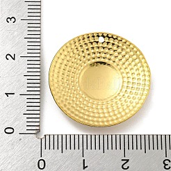 イオンプレーティング（IP）304ステンレスペンダント  フラットラウンドのチャーム  18KGP本金メッキ  25x3.5mm  穴：1.2mm&nbsp;STAS-K253-09G