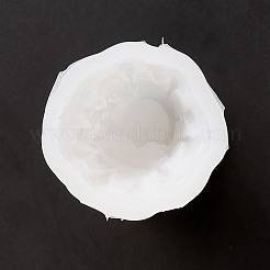 DIY ハロウィーンテーマ ゴースト花嫁型キャンドル作り シリコン像型  肖像彫刻樹脂鋳造鋳型  粘土工芸の金型ツール  ホワイト  122x45mm  内径：36mm&nbsp;DIY-D057-05A