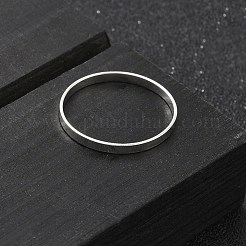 女性用スター指輪シルバーフィンガー指輪925個  プレーンバンドリング  銀  2.2mm  内径：18.2mm&nbsp;RJEW-NH0002-02C-S