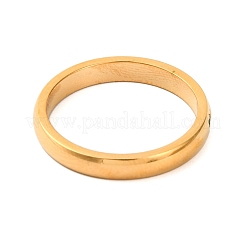 イオンプレーティング（IP）304ステンレススチール、ラインストーン付き女性用リング  18KGP本金メッキ  3mm  内径：17mm&nbsp;X-RJEW-S239-01G